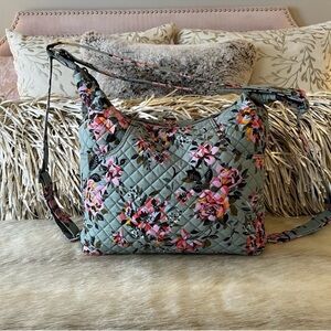 VERA BRADLEY ‘Rosy Outlook’ Print: Convertible Backpack Shoulder Bag